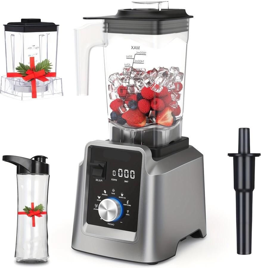 Corenia Blender – Keukenmachine – Smoothiemaker – Sapcentrifuge – 1 6 Liter – 2200 Watt – 6 Programma s