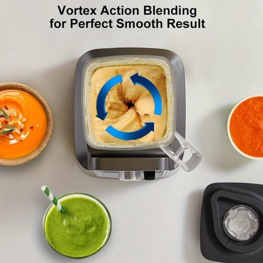 Corenia Blender – Keukenmixer – Smoothiemaker – Sapmaker – IJscrusher – 2 Liter Inhoud – Automatische Programma s
