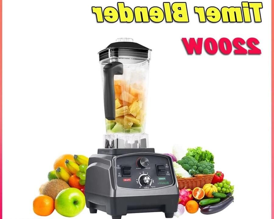 Corenia Blender Smoothie Maker Foodprocessor 2200W met Timer 2L BPA-vrije Mixbeker RVS Mes Soepmaker Voor IJs Babyvoeding & Meer