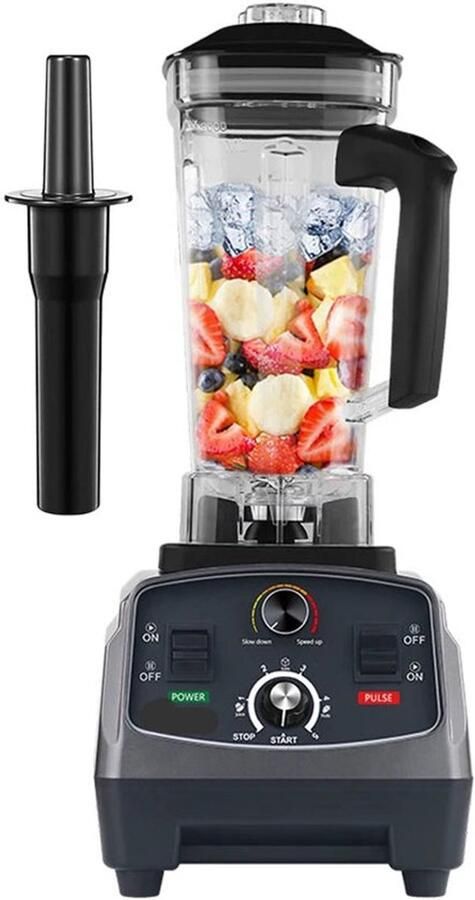 Corenia Blender Smoothie Maker Foodprocessor 2L BPA-vrije Mengkan 2200W Soepmaker met Timer Met Extra Pot