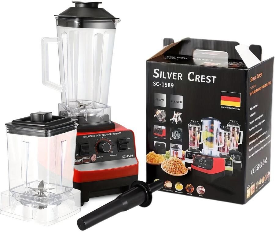 Corenia Blender – Smoothie Maker – Powerblender – Professionele Blender – To Go – 2000W Motor – Roestvrijstalen Messen