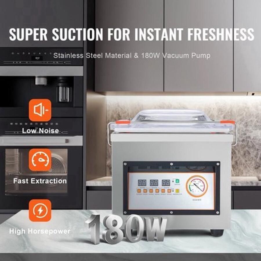 Corenia Chamber Vacuum Sealer – Vacuümapparaat – Vacumeermachine – Vakuum Sealer – Vacuumzakken – Krachtige Zuigkracht – Ruime Kamer - Foto 2