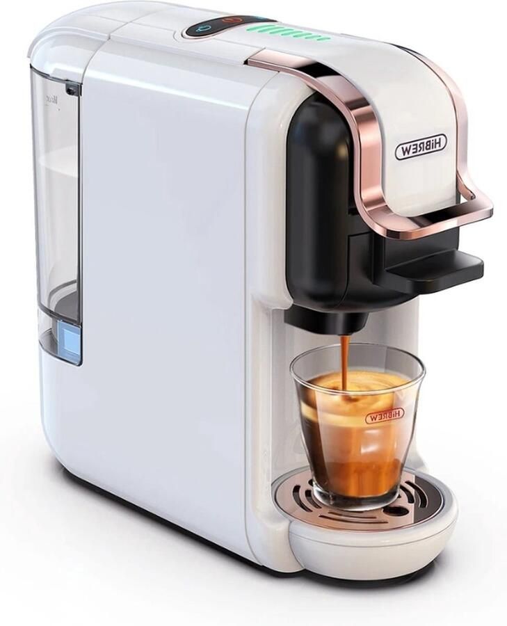 Corenia Coffee Machine Nespresso Koffiemachine Espresso Maker ijskoffie 5 in 1 Wit