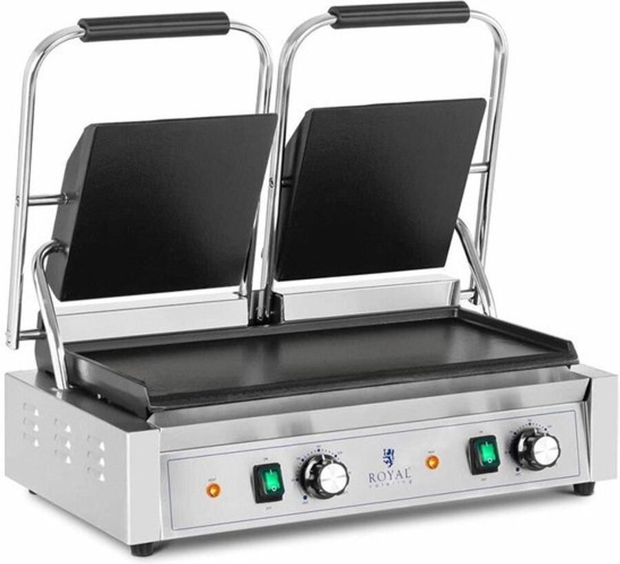 Corenia Contactgrill – Dubbele Grillplaat – Panini Grill – Tosti Apparaat – Grillapparaat – 3600W Vermogen – Groot 48x23 cm Bakoppervlak - Foto 2