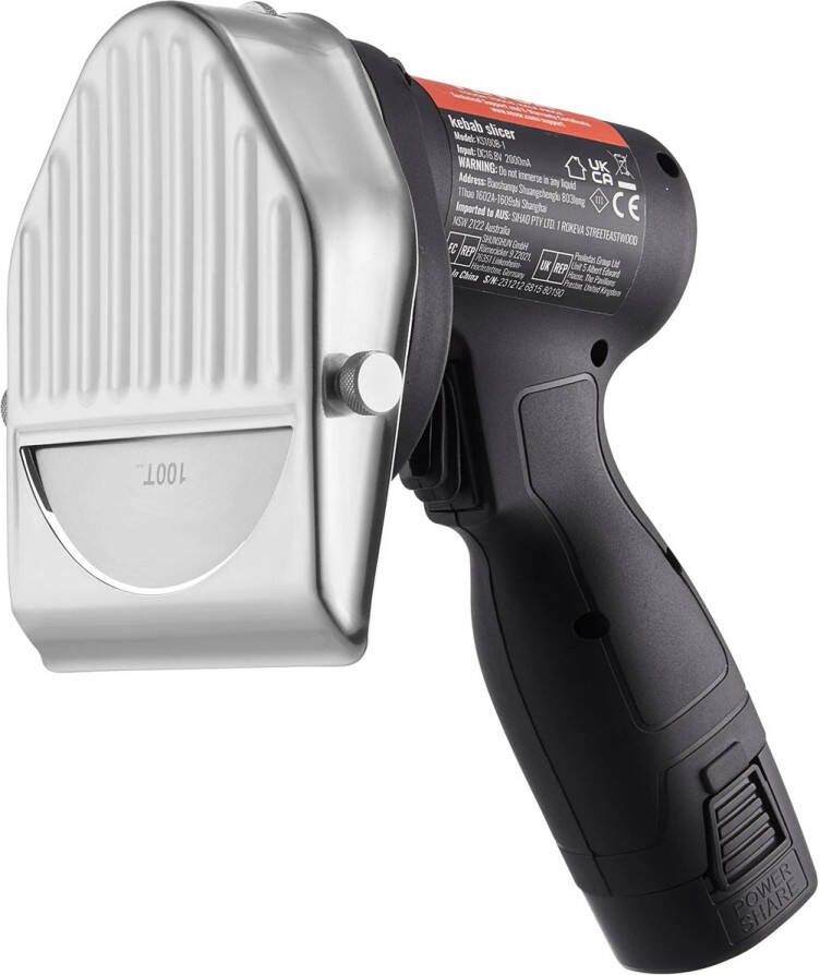 Corenia Doner mes Elektrisch Dönermes Elektrisch Keukenmes 100mm Elektrisch mes Draadloos & Oplaadbaar voor Perfect Gesneden Vlees