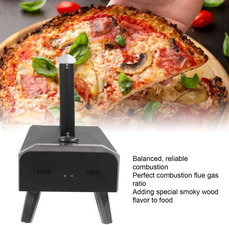 Corenia Draagbare Pizzaoven – Houtgestookte Oven – Outdoor Oven – Houtoven – Campingoven – Roestvrij Staal – Tot 400°C