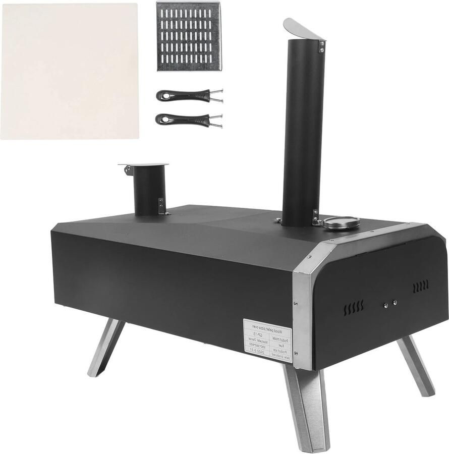 Corenia Draagbare Pizzaoven – Houtgestookte Oven – Outdoor Oven – Houtoven – Campingoven – Roestvrij Staal – Tot 400°C