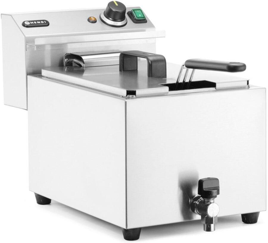 Corenia Elektrische Friteuse – Frituurpan – Snackpan – Frituurketel – Frituurapparaat – 10 Liter Inhoud – RVS Behuizing Met Aftapkraan