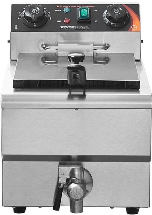 Elektrische Friteuse – Professionele Frituurpan – Frituurpan Elektrisch – Snackfriteuse – Horecafriteuse – 3000W Vermogen – 11 Liter Inhoud