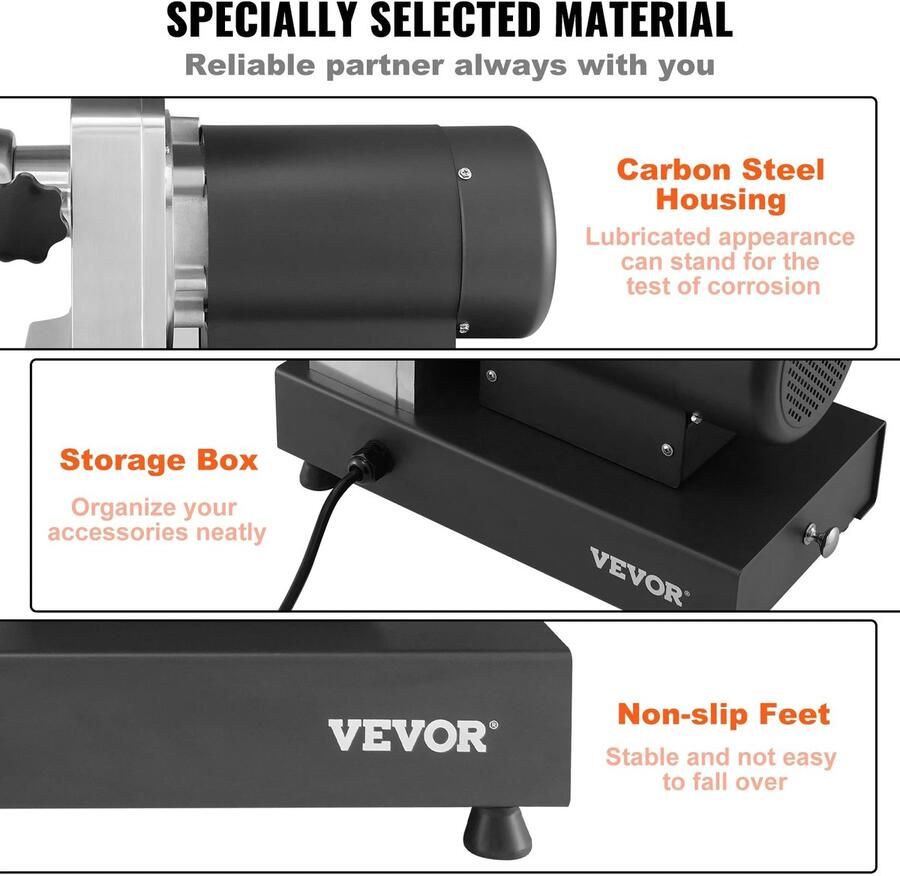 Corenia Elektrische Gehaktmolen Voor alle soorten Vlees Roestvrij staal Vleesmolen Vleesmolens worstenmaker 1000-1300W 992 LBS h 2 messen 3 slijpplaten Koolstofstaal Zilver Zwart