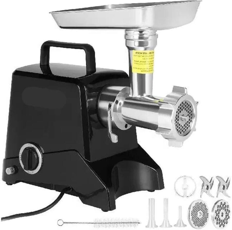 Corenia Elektrische Gehaktmolen Voor Alle Soorten Vlees Vleesmolens Worstenmaker 419LBS H 6575W Commerciële vleesmolen Keukenmolenmachine Zwart