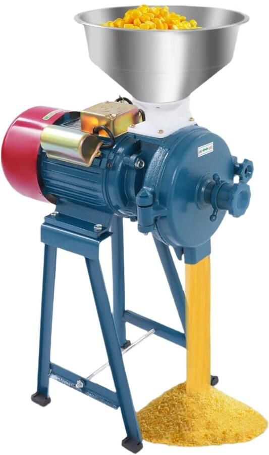 Corenia Elektrische Graanmolen – Maalmachine – Meelmolen – Koffiemolen – Kruidenmolen – 2200W Vermogen – Instelbare Maalgraad