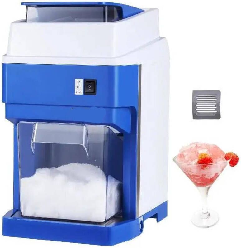 Corenia Elektrische Ijscrusher – Ijsmachine – IJscrusher – Schaafijs Maker – 650W Motor – Roestvrijstalen 4-Messenblad