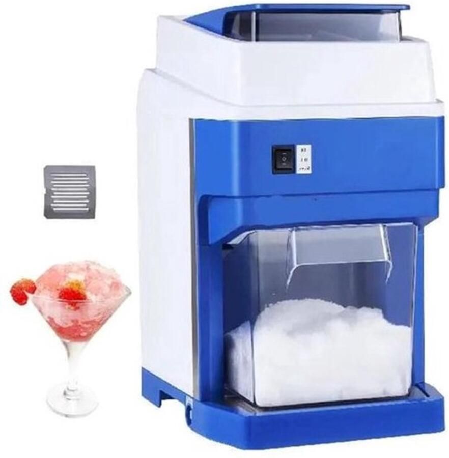 Corenia Elektrische Ijscrusher – Ijsmachine – IJscrusher – Schaafijs Maker – 650W Motor – Roestvrijstalen 4-Messenblad