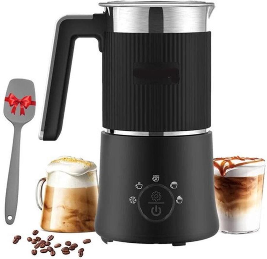 Corenia Elektrische Melkopschuimer Afneembare Handige Melkschuimer Melkklopper 5-in-1 350ml Warm en Koud Opschuimen Verwarmen Cappuccino Maken RVS Vaatwasserbestendig - Foto 2