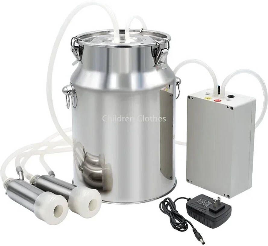 Corenia Elektrische Melkrobot – Melkmachine – Melkstation – Melkauw – Melkapparaat – 10 Liter Roestvrij Staal – Pulserend Zuigsysteem