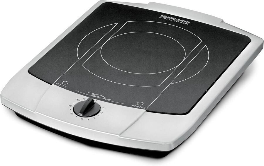 Corenia Enkele Kookplaat – 1-Pits Kookplaat – Inductie Kookplaat – Elektrische Kookplaat – Gas Kookplaat – 2-Circuit Verwarming – Roestvrij Stalen Behuizing