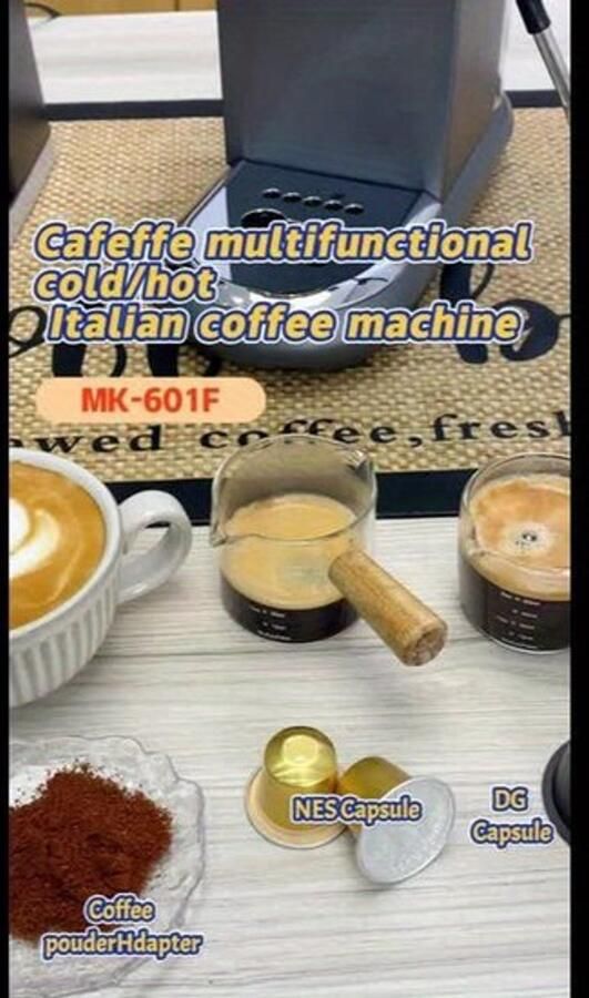 Corenia Espressomachine – Koffiemachine – Pistonmachine – Cappuccinomachine – Mini Koffiezetapparaat – 19 Bar Pompdruk – Afneembare 1 1L Watertank