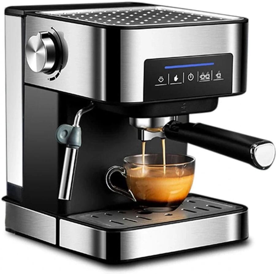 Corenia Espressomachine – Koffiezetapparaat – Cappuccinomachine – Melkopschuimer – 20 Bar Pomp – 1 6 Liter Watertank