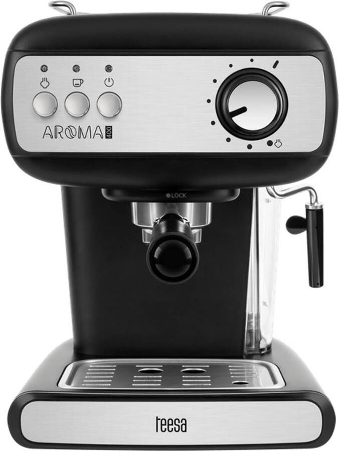 Corenia Espressomachine – Koffiezetapparaat – Espresso-apparaat – Baristamachine – Koffiemachine – 15 Bar Pompdruk – 850 Watt Vermogen