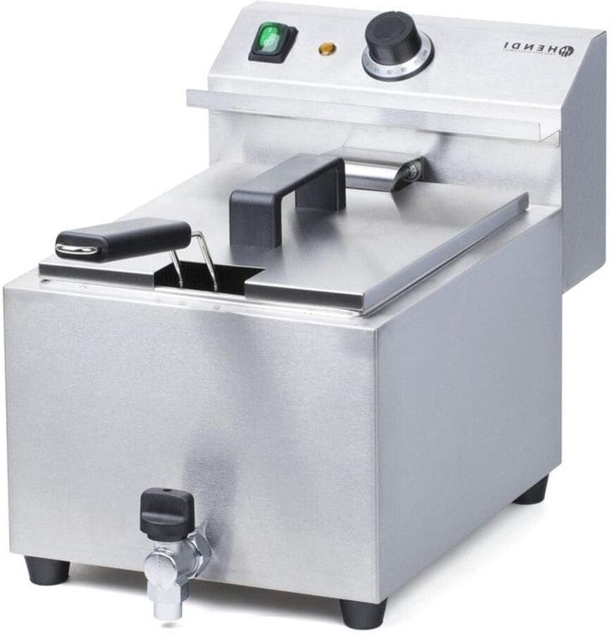 Corenia Friteuse – Frituurpan – Professionele Frituurpan – Horecafriteuse – Koude Zone – 8 Liter Inhoud – 3500W Vermogen