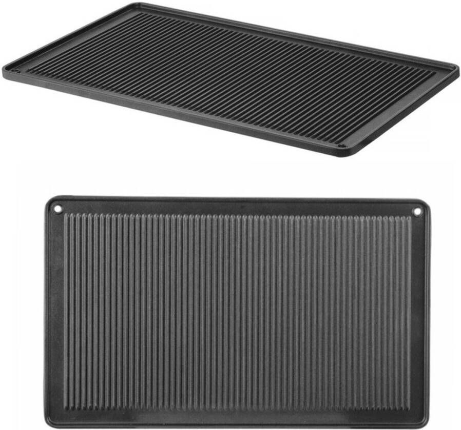 Corenia Grillplaat – Ovenplaat – Barbecueplaat – Grillrooster – Bakplaat – Aluminium Met Teflon Coating – GN 1 1 Formaat 530x325 mm