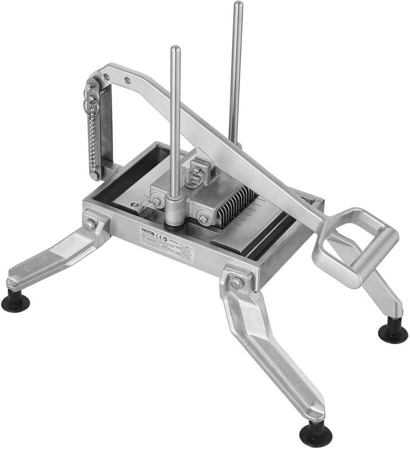 Corenia Groentesnijder – Groentesnijder Handmatig – Groentesnijder Rvs – Tomatensnijder – Fruitsnijder – Roestvrij Staal & Aluminium – Antislip Zuignappen – Uniforme Snedes 3 8 en 3 16