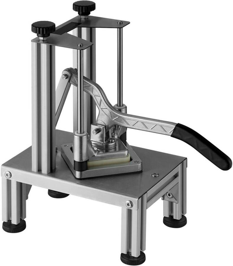 Corenia Groentesnijder – Groentesnijmachine – Frietsnijder – Fruit snijder – Dunschiller – 4 Wisselbare Messen – Roestvrijstaal & Aluminium – Ergonomisch Handvat