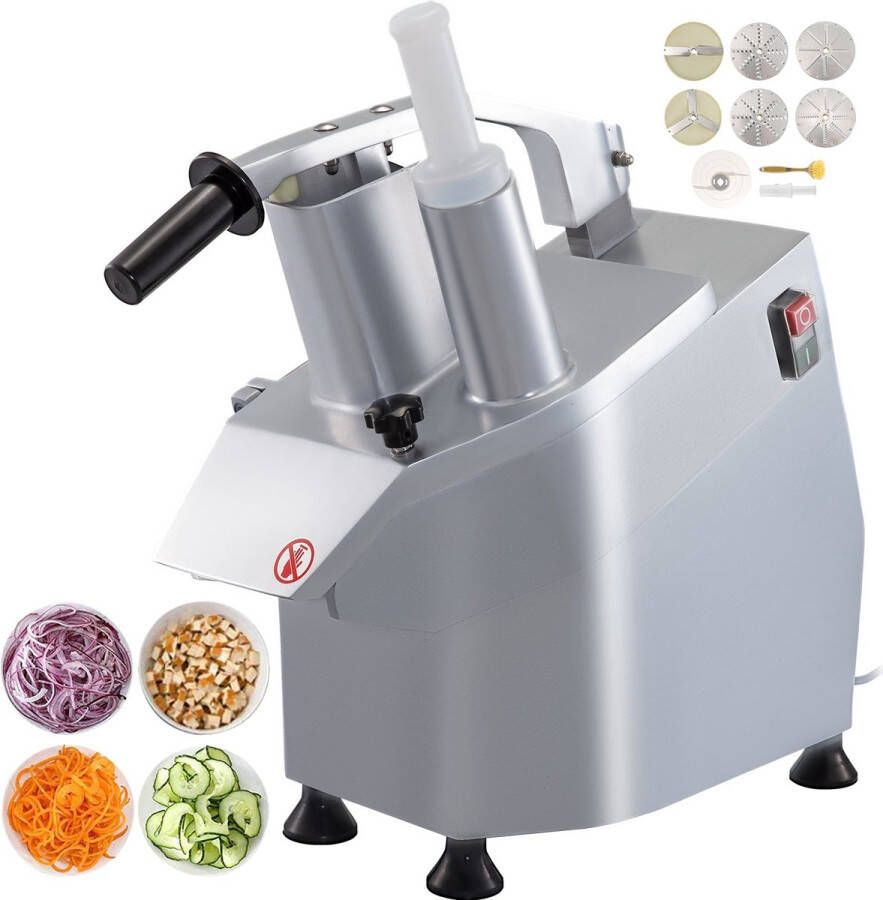 Corenia Groentesnijder – Mandoline – Groentehakker – Keukensnijder – Foodprocessor – 550W Krachtig Motor – Roestvrij Staal & Aluminium