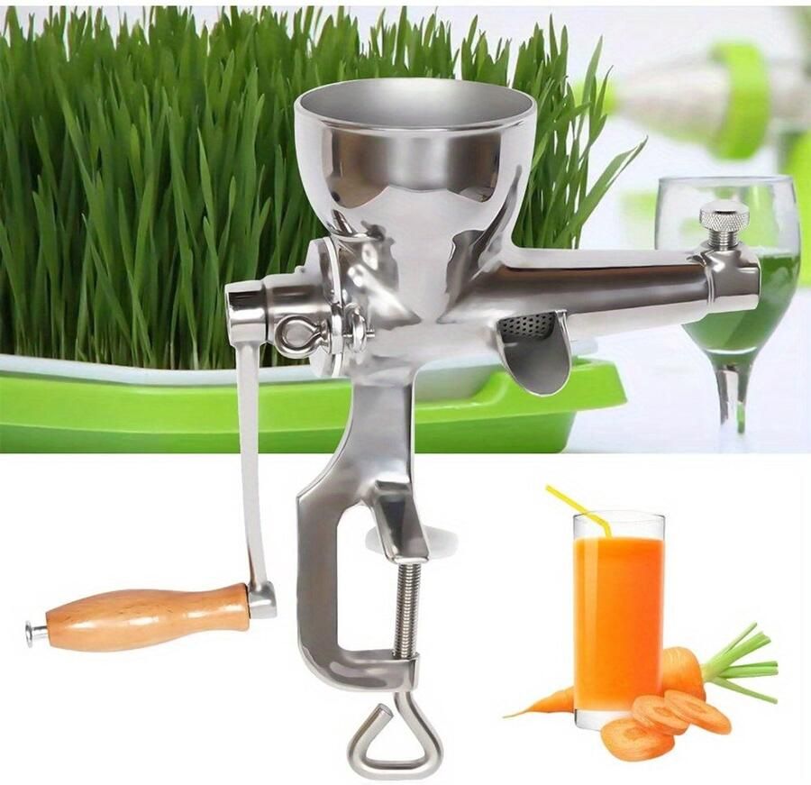 Corenia Handmatige Sapcentrifuge – Sapmaker – Juicer – Slow Juicer – Groentesap Pers – Roestvrij Staal – Energiezuinig