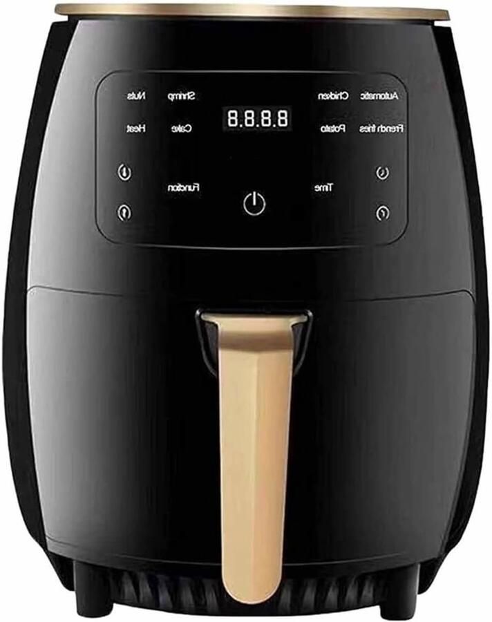 Corenia Heteluchtfriteuse Airfryer 4.5L- 1400W Intelligente Deep Air Fryer Heteluchtcirculatiekoker Smart Touch AirFryer Zwart