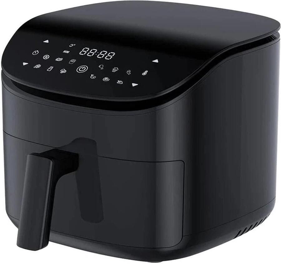Corenia Heteluchtfriteuse Airfryer Smart Electric Air Fryer Olievrij 1500W 10-in-1 Functies 3 5L 12 Vooraf ingestelde Functies Zwart