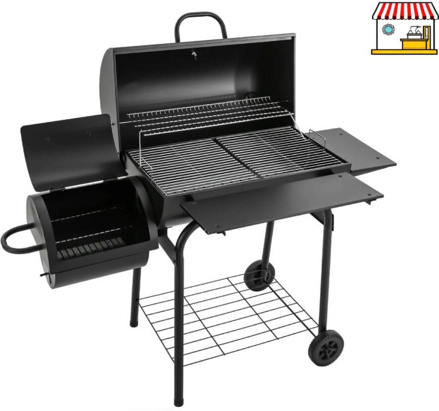 Corenia Houtskoolbarbecue – Grote BBQ – Buiten Grill – Kolenbarbecue – Tuinbarbecue – Hoogwaardig Legeringsstaal – Verstelbare Warmte