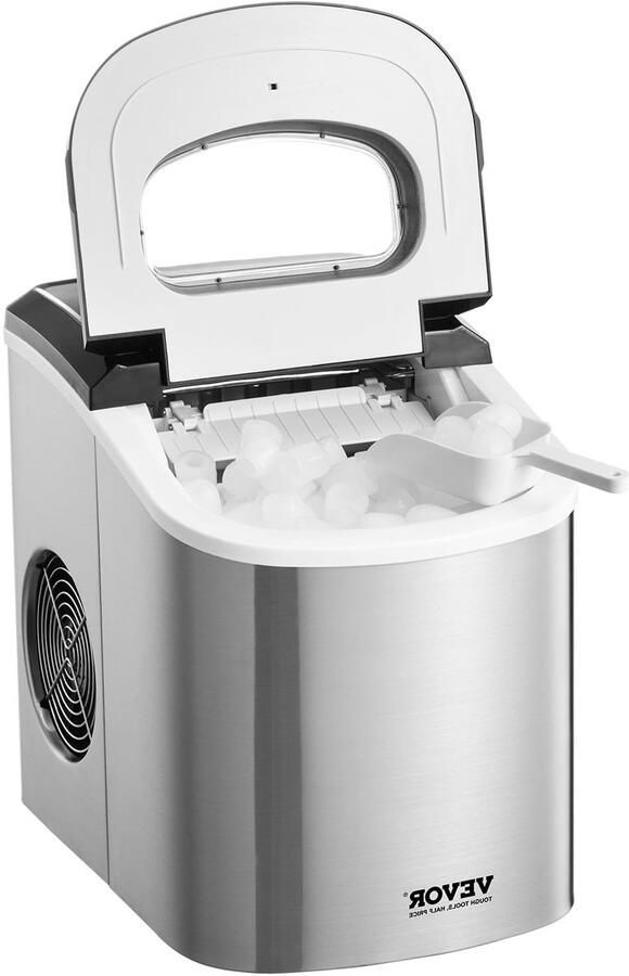 Corenia Ijsblokjesmachine – Ijsblokjesmaker – Tafelijsmachine – Ijsmachine – Compacte Ijsmachine – Snelle ie in 6 Minuten – Zelfreinigend Programma