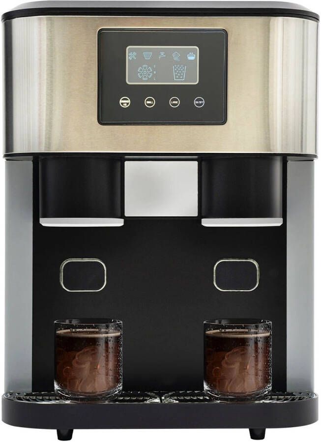 Corenia IJsblokjesmachine – IJscrusher – IJsbereider – Tafelmodel – ABS Kunststof – 16 Ronde IJsblokjes – Automatische Reiniging