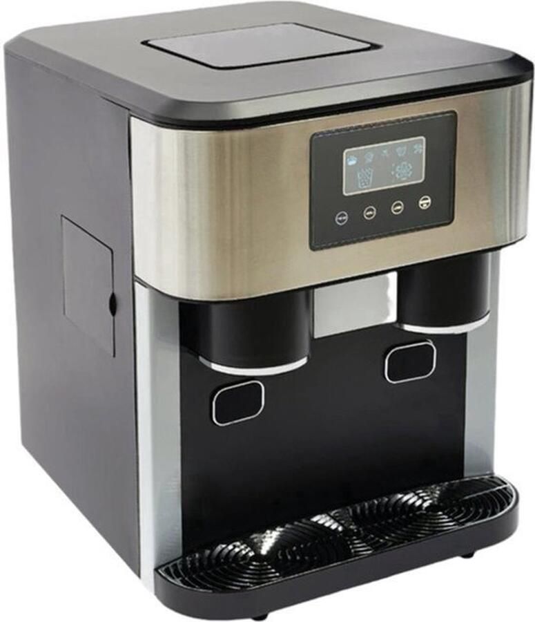 Corenia IJsmaker – Ijsmachine – Ijsblokjesmaker – Ijscrusher – Waterreservoir 1 8L – 100-150W Motorvermogen – LCD-Touchpaneel