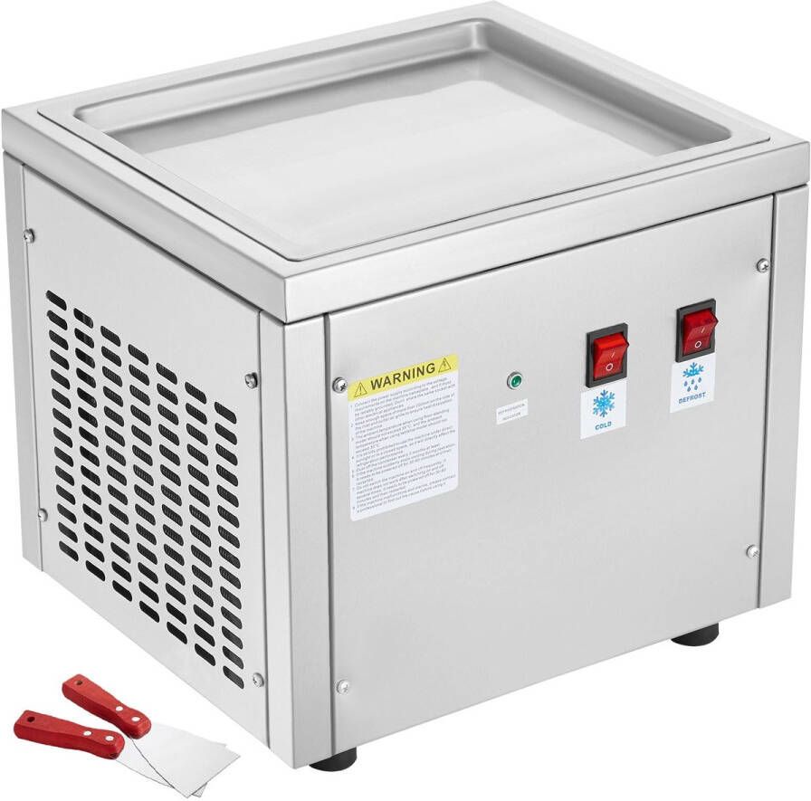 Corenia IJsrollermachine – IJsroller – Roltijsmaker – Frozen Yoghurtmachine – Roestvrij Staal – Snel Koelsysteem