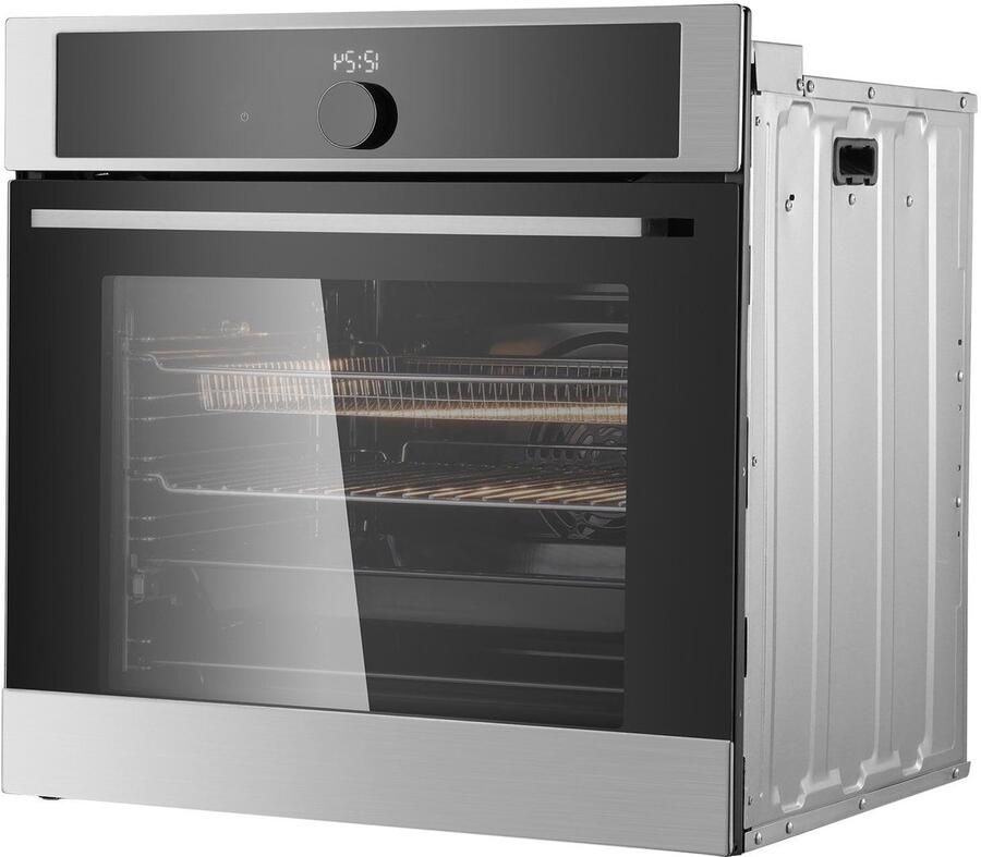 Corenia Inbouwoven – Elektrische Oven – Muuroven – Bakoven – Conventionele Oven – 76 Liter Inhoud – 16 Functies & Pyrolytische Zelfreiniging