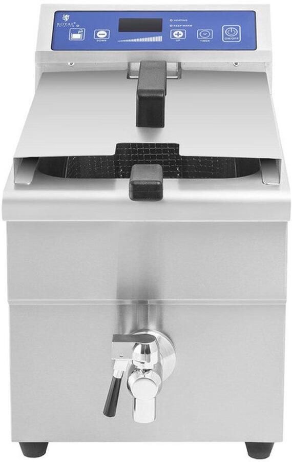 Corenia Inductiefrituurpan – Frituurpan – Friteuse – Oliepan – Frituurketel – Roestvrijstaal – 10 Liter Inhoud – 3500W Vermogen