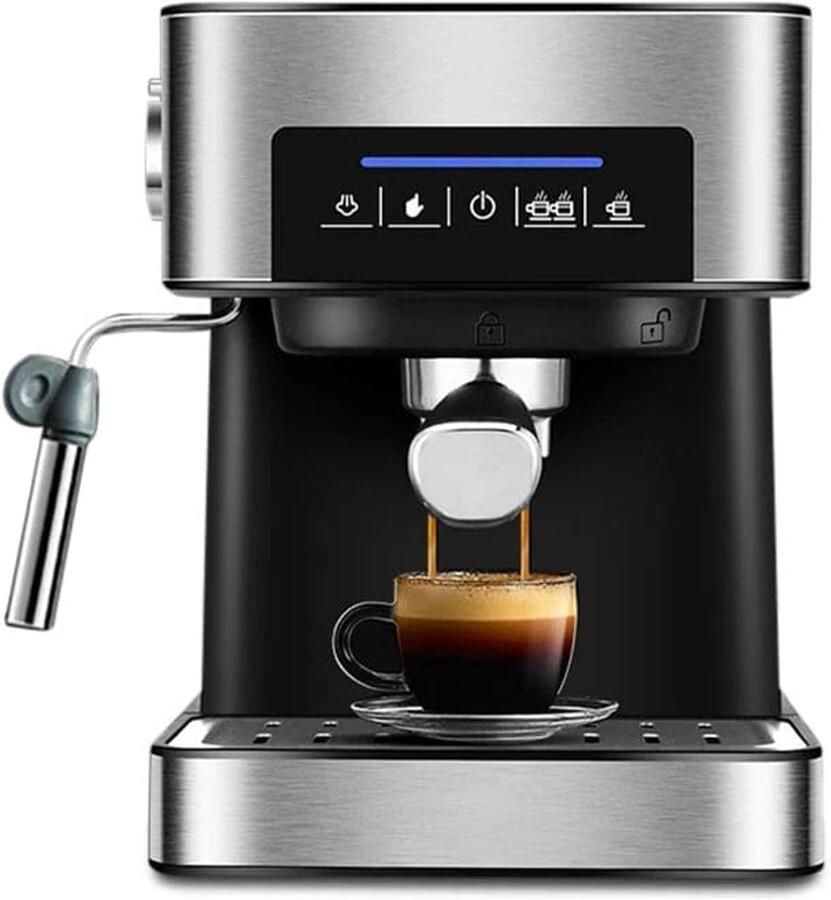 Corenia Italiaanse Espressomachine 2-in-1 20Bar 1.6L Machines À Cafe Italiaanse Espresso Koffiezetapparaat Met Melkopschuimer Wand Mousseur De Lait Voor Cappuccino latte