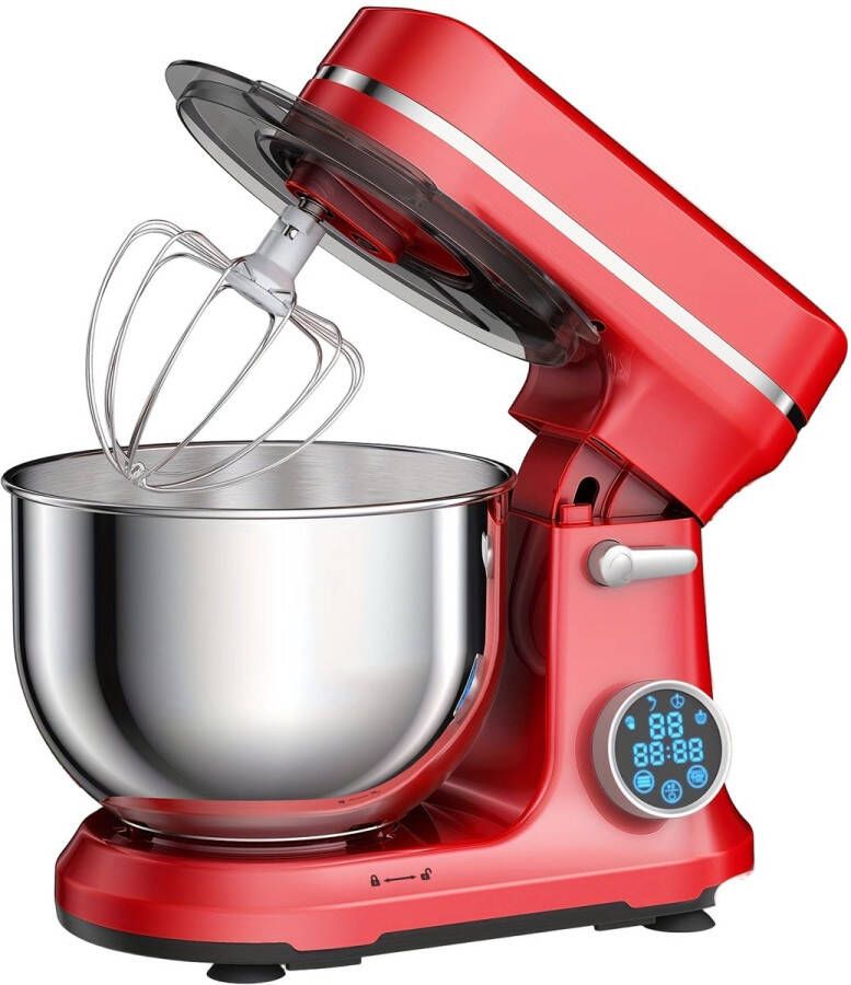 Corenia Keukenmachine – Keukenrobot – Foodprocessor – Keukenmixer – Blender – 6L RVS Mengkom – Krachtige 1200W Motor – Stil Met Touch Bedieningspaneel