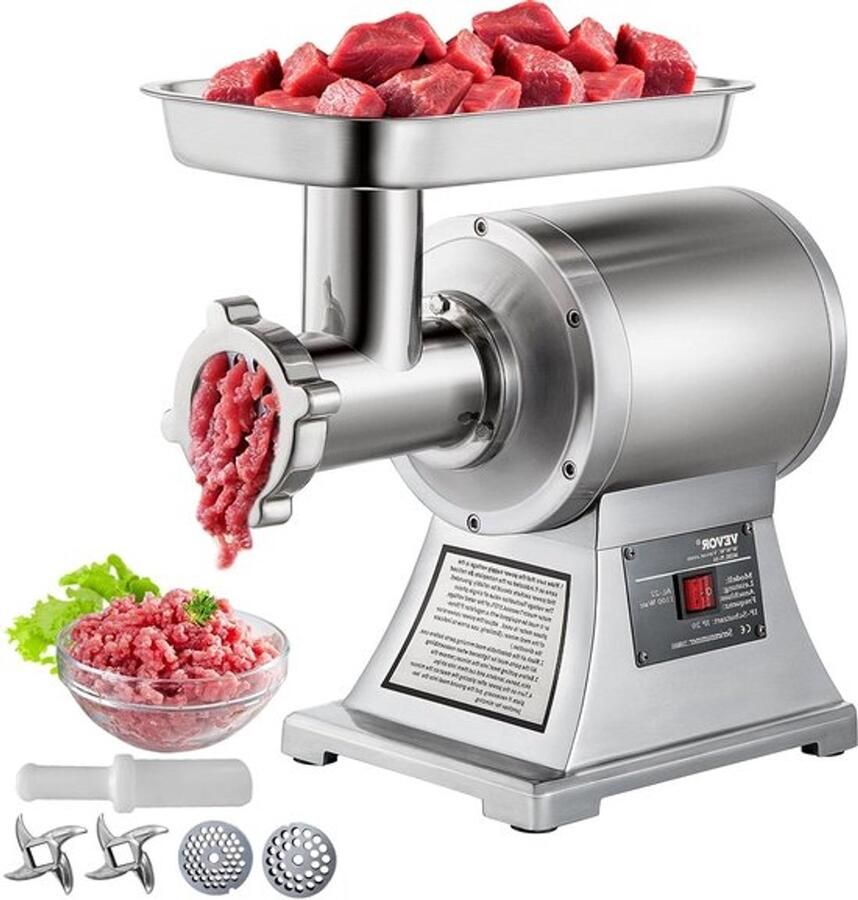 Corenia Keukenmachine Maalmolen Vleesmolen Worstvuller Worstmaker 550LB h Type voor commercieel gebruik