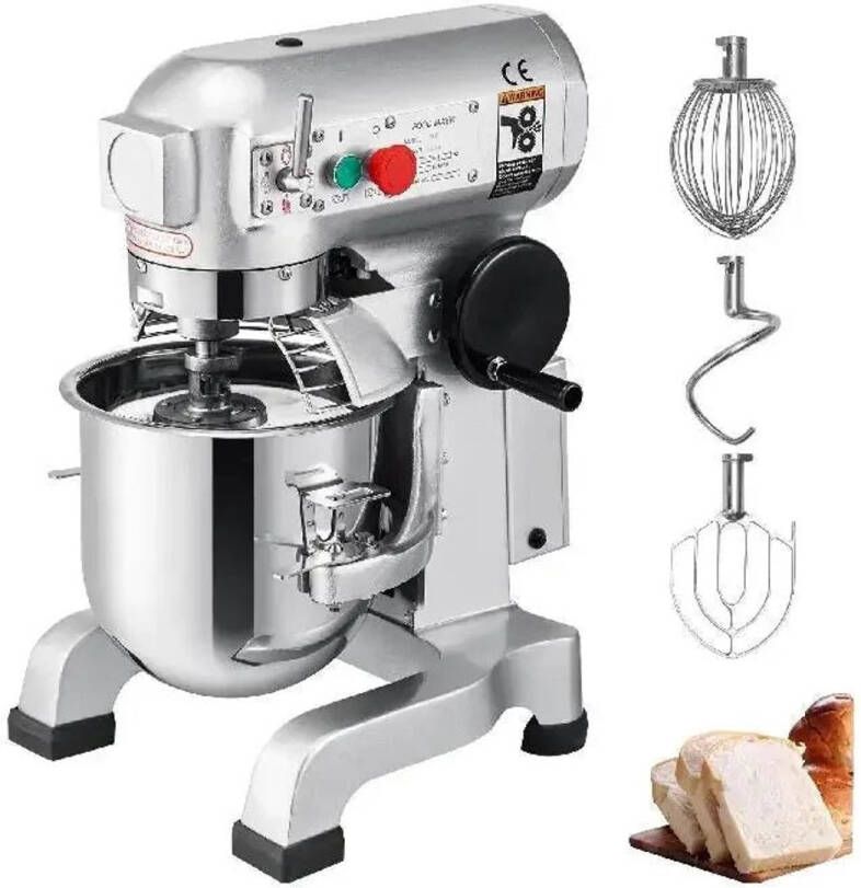 Corenia Keukenmixer – Elektrische Mixer – Deegkneder – Mixervoet – 10 Liter Kom – 450 Watt – 3 Snelheden