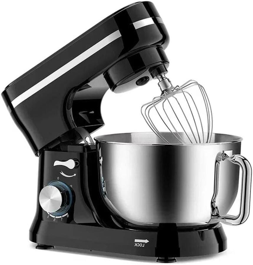 Corenia Keukenmixer Keukenmachine Foodprocessor Keukenrobot 1000W – 8 Snelheden – 4.5L Roestvrijstalen Kom – Elektrische Foodmixer Zilver