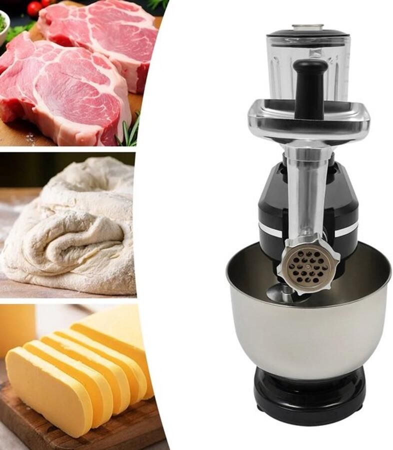 Corenia Keukenmixer – Keukenmachine – Mengmachine – Mixer – Deegmixer – Zwart – 700W Motor – 6 Liter Mengkom