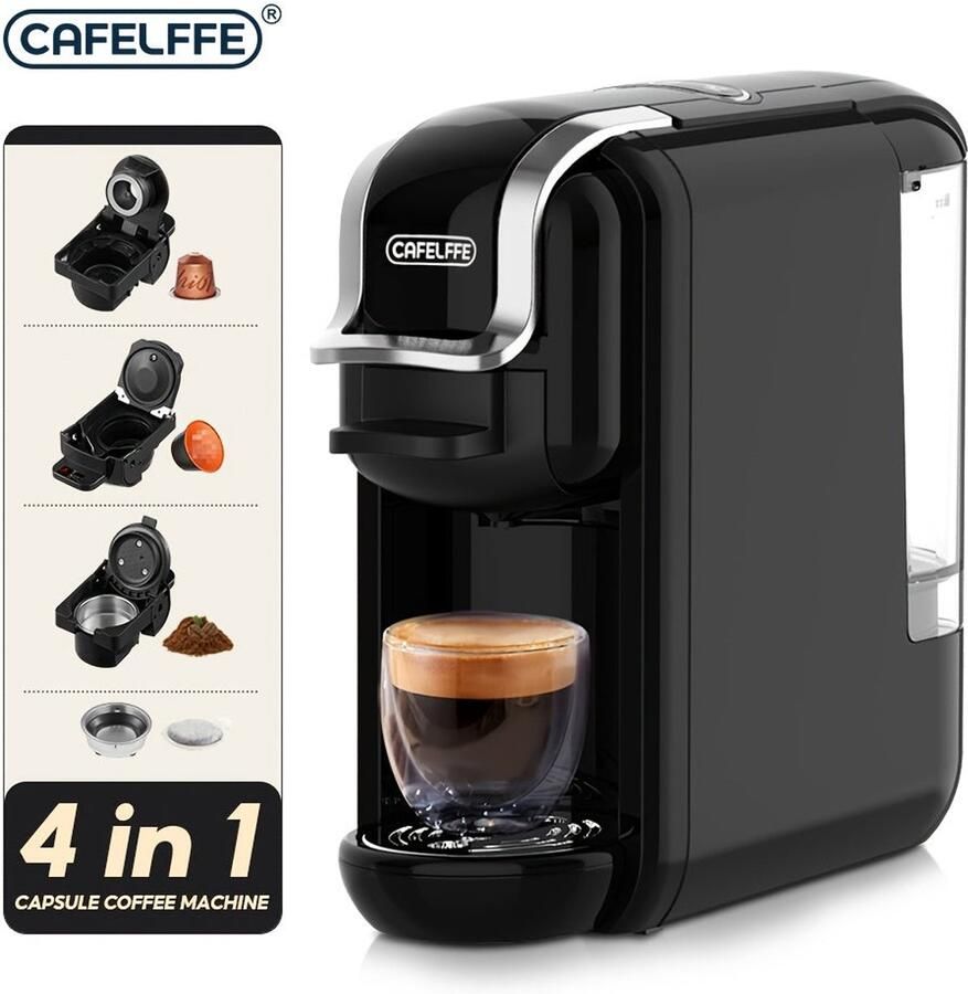 Corenia Koffiemachine – Espressomachine – Capsulemachine – Koffiecupmachine – Volautomatisch – 19 Bar Druk – Warm & Cold Brew – 0 6L Afneembaar Waterreservoir