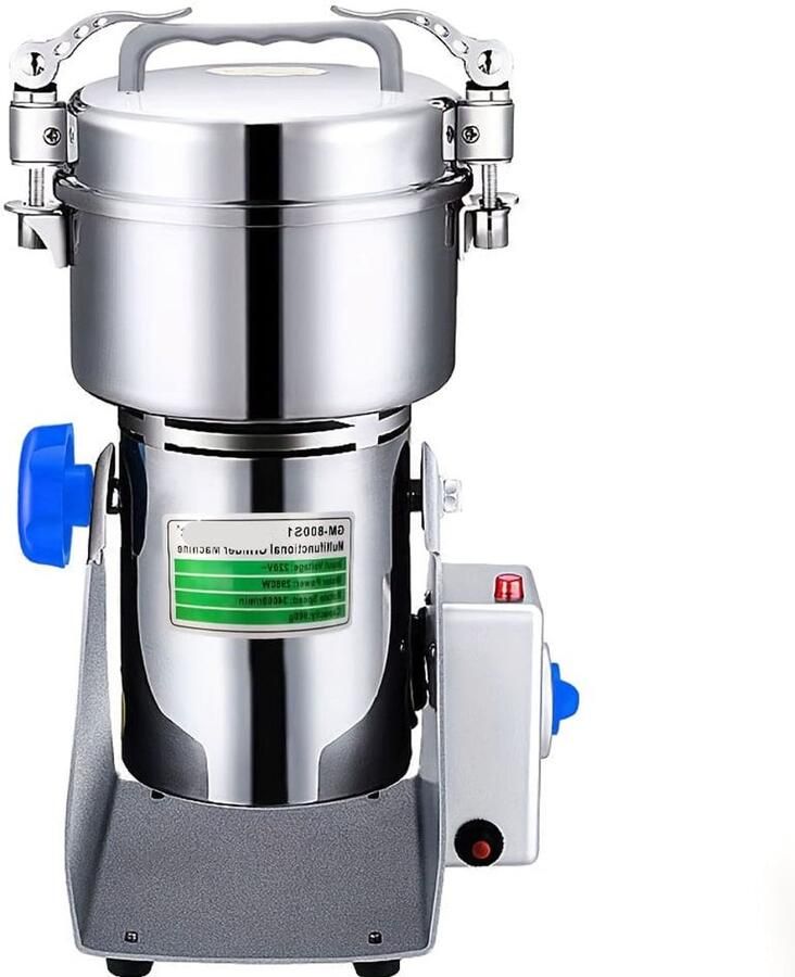 Corenia Korenmolen – Koffiemolen – Kruidenmolen – Meelmolen – Roestvrij Staal – 1400W Motor – 800 Gram Inhoud