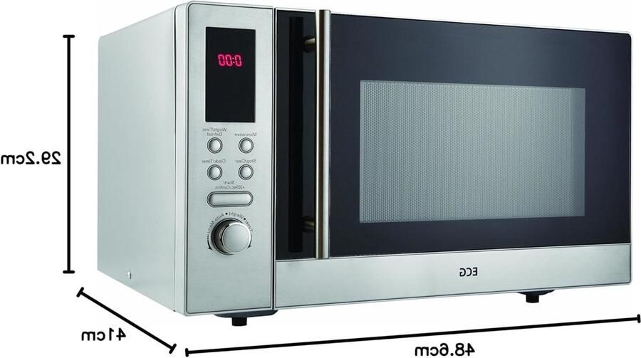 Corenia Magnetron – Microgolfoven – Kleine Oven – Keukenoven – Digitale Magnetron – 23 Liter Inhoud – 800 Watt Vermogen – Roestvrij Stalen Behuizing