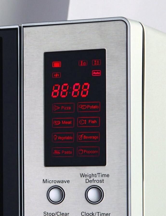 Magnetron – Microgolfoven – Kleine Oven – Keukenoven – Digitale Magnetron – 23 Liter Inhoud – 800 Watt Vermogen – Roestvrij Stalen Behuizing - Foto 3