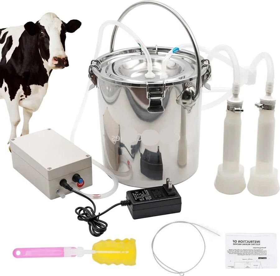 Corenia Melkmachine – Elektrische Melkset – Melkopschuimer – Flesvoeding Apparaat – Baby Melk Maker – 5 Liter Roestvrijstaal – Instelbare Zuigkracht